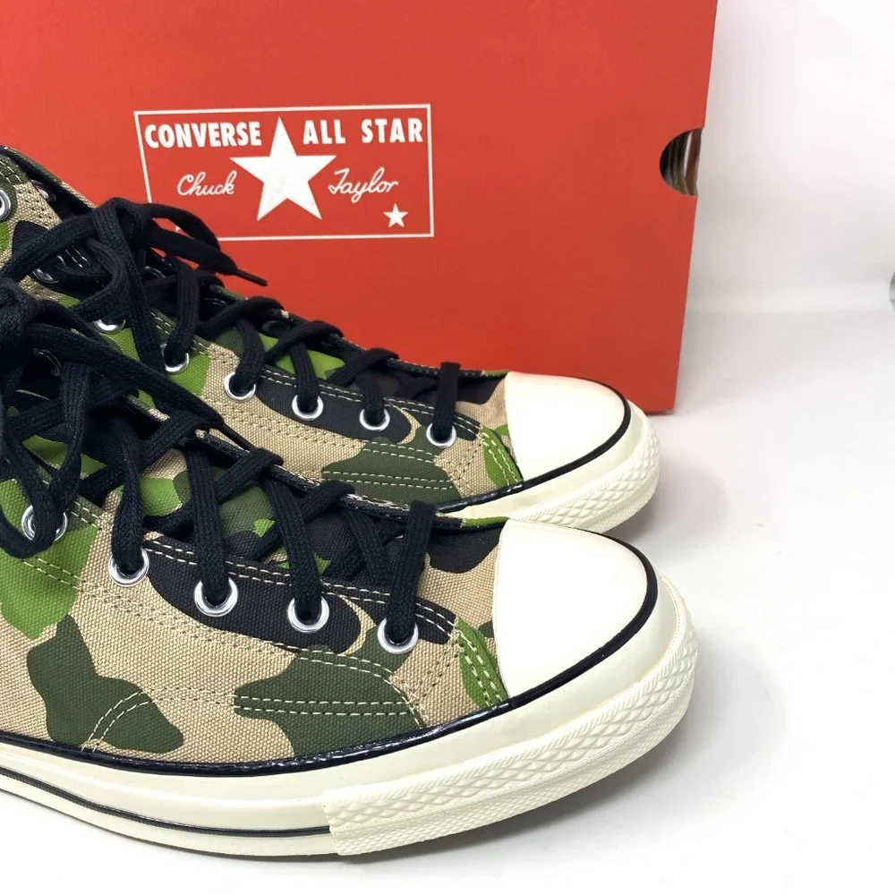 Converse Chuck 70 High Top Camo Archive Print Green  Men's Size Sneakers 163407C_7